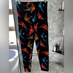 Colorful Fish Print Leggings